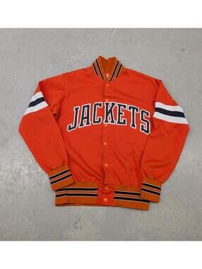 Vintage 70s Wilson Orange Jackets Made in USA Track Jacket